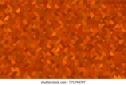 Light Orange vector illustration which consist of circles. Dotted gradient design for your business. Creative geometric background in halftone style with colored spots.