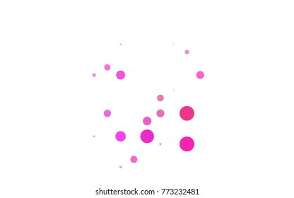 Light Orange vector illustration which consist of circles. Dotted gradient design for your business. Creative geometric background in halftone style with colored spots.