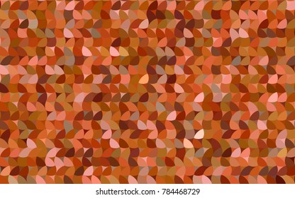 Light Orange vector illustration which consist of circles. Dotted gradient design for your business. Creative geometric background in halftone style with colored spots.