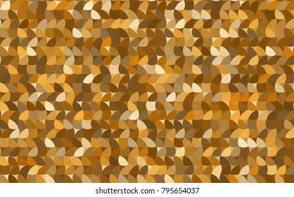 Light Orange vector illustration which consist of circles. Dotted gradient design for your business. Creative geometric background in halftone style with colored spots.