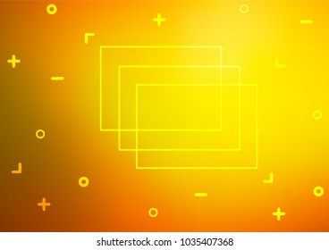 Light Orange vector indian curved template. Glitter abstract illustration with doodles and Zen tangles. The doodle design can be used for your web site.