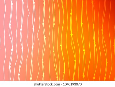Light Orange vector indian curved background. A completely new color illustration in doodle style. The best blurred design for your business.