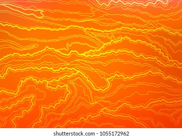 Light Orange vector indian curved pattern. Colorful illustration in abstract style with doodles and Zen tangles. A new texture for your design.