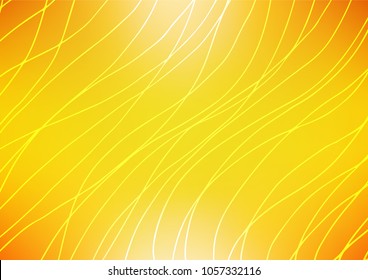 Light Orange vector indian curved template. Sketchy hand drawn doodles on blurred background. The pattern can be used for wallpapers and coloring books.