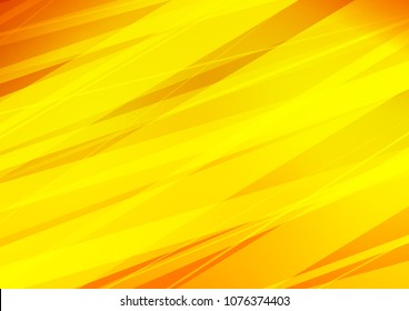 Light Orange vector indian curved template. Geometric doodle illustration in Origami style with gradient. Brand new style for your business design.