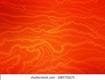 Light Orange vector indian curved background. An elegant bright illustration with lines in Natural style. Hand painted design for web, leaflet, textile.