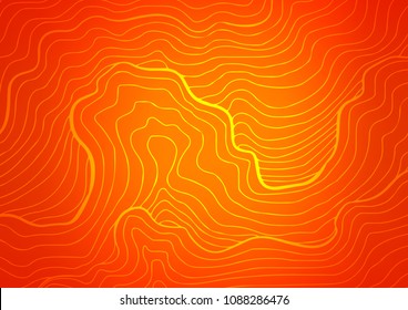 Light Orange vector indian curved texture. Geometric doodle illustration in Origami style with gradient. Brand-new style for your business design.