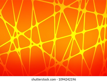 Light Orange vector indian curved background. An elegant bright illustration with lines in Natural style. Hand painted design for web, wrapping, wallpaper.