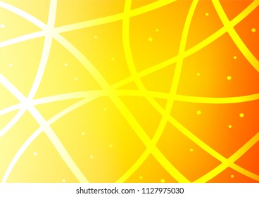 Light Orange vector indian curved texture. A completely new color illustration in doodle style. The pattern can be used for heads of websites and designs.