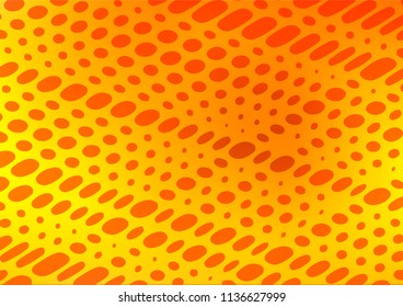 Light Orange vector indian curved texture. Sketchy hand drawn doodles on blurred background. The textured pattern can be used for website.