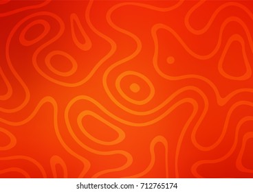 Light Orange vector indian curved background. Brand-new colored illustration in blurry style with doodles. Brand-new design for your business.