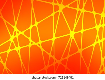 Light Orange vector indian curved texture. Glitter abstract illustration with doodles and Zen tangles. The textured pattern can be used for website.