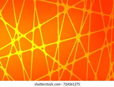Light Orange vector indian curved texture. Decorative shining illustration with doodles on abstract template. A completely new template for your business design.