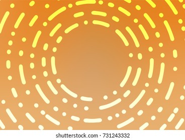 Light Orange vector indian curved template. A completely new color illustration in doodle style. The pattern can be used for coloring books and pages for kids.