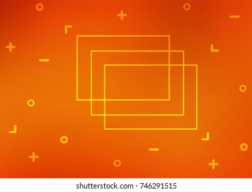 Light Orange vector indian curved background. A completely new color illustration in doodle style. The elegant pattern can be used as a part of a brand book.