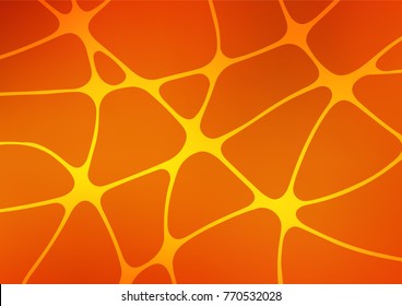 Light Orange vector indian curved texture. An elegant bright illustration with lines in Natural style. A completely new design for your business.