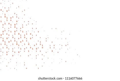 Light Orange vector layout with algebra elements. Colored mathematic signs with gradient on white background. The pattern can be used for ad, booklets, leaflets of education.