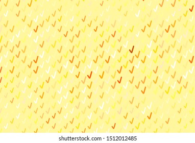 Light Orange vector layout with bent lines. A completely new colorful illustration in simple style. A new texture for your  ad, booklets, leaflets.