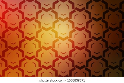 Light Orange vector layout with bent lines. Colorful illustration in simple style with gradient. Elegant pattern for a brand book.