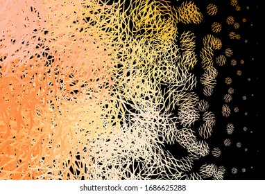 Light Orange vector layout with bent lines. Colorful illustration in abstract style with gradient. New composition for your brand book.