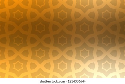 Light Orange vector layout with bright stars. Decorative illustration with stars on abstract template. Template for sell phone backgrounds.