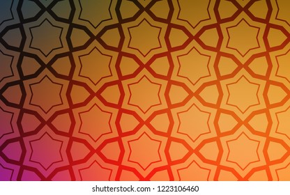 Light Orange vector layout with bright stars. Blurred decorative design in simple style with stars. Best design for your ad, poster, banner.
