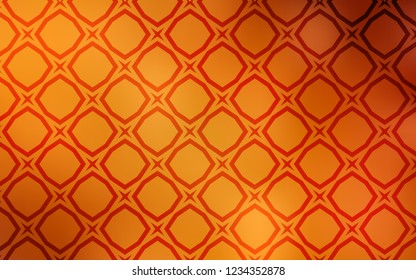 Light Orange vector layout with bright stars. Shining colored illustration with stars. Smart design for your business advert.
