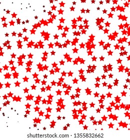 Light Orange vector layout with bright stars. Blur decorative design in simple style with stars. Pattern for wrapping gifts.