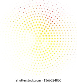 Light Orange vector layout with bright stars. Modern geometric abstract illustration with stars. Pattern for websites, landing pages.