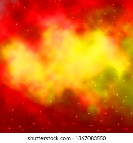 Light Orange vector layout with bright stars. Modern geometric abstract illustration with stars. Pattern for wrapping gifts.