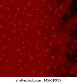 Light Orange vector layout with bright stars. Colorful illustration with abstract gradient stars. Pattern for new year ad, booklets.