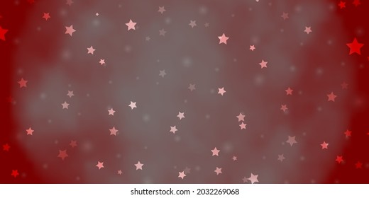Light Orange vector layout with bright stars. Colorful illustration with abstract gradient stars. Pattern for wrapping gifts.