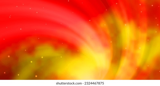 Light Orange vector layout with bright stars. Colorful illustration in abstract style with gradient stars. Pattern for new year ad, booklets.