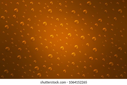 Light Orange vector layout with circle shapes. Blurred bubbles on abstract background with colorful gradient. Completely new template for your brand book.