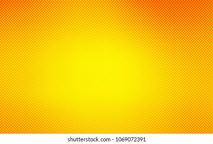 Light Orange vector layout with circle shapes. Abstract illustration with colored bubbles in nature style. Pattern can be used for futuristic ad, booklets.