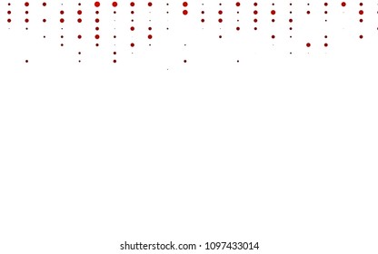 Light Orange vector  layout with circle shapes. Blurred bubbles on abstract background with colorful gradient. The pattern can be used for ads, leaflets of liquid.