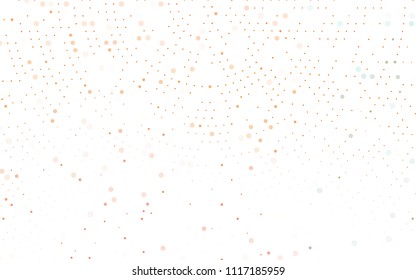 Light Orange vector  layout with circle shapes. Modern abstract illustration with colorful water drops. The pattern can be used for beautiful websites.