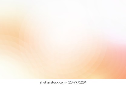 Light Orange vector layout with circle shapes. Illustration with set of shining colorful abstract circles. Completely new template for your brand book.