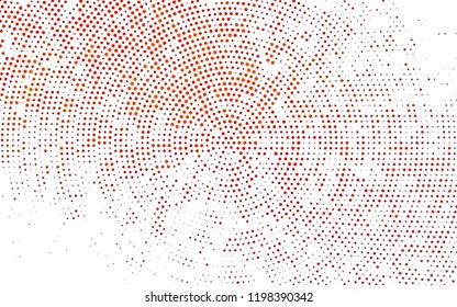 Light Orange vector layout with circle shapes. Glitter abstract illustration with blurred drops of rain. Design for business adverts.