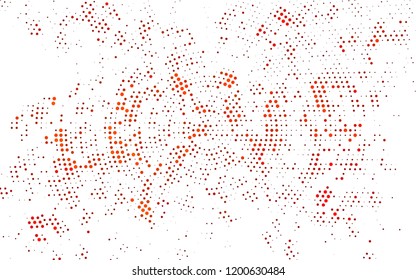 Light Orange vector layout with circle shapes. Illustration with set of shining colorful abstract circles. Pattern for beautiful websites.