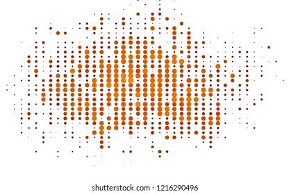 Light Orange vector layout with circle shapes. Modern abstract illustration with colorful water drops. Pattern of water, rain drops.