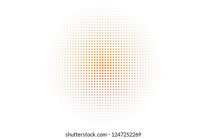 Light Orange vector layout with circle shapes. Glitter abstract illustration with blurred drops of rain. Pattern for ads, booklets.
