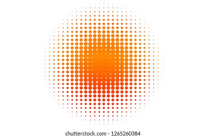 Light Orange vector layout with circle shapes. Modern abstract illustration with colorful water drops. Design for posters, banners.