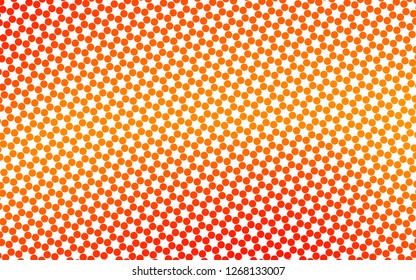Light Orange vector layout with circle shapes. Glitter abstract illustration with blurred drops of rain. Pattern for beautiful websites.