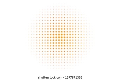 Light Orange vector layout with circle shapes. Beautiful colored illustration with blurred circles in nature style. Pattern for ads, leaflets.