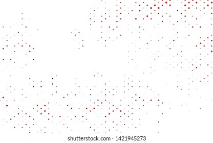 Light Orange vector layout with circle shapes. Modern abstract illustration with colorful water drops. Design for business adverts.