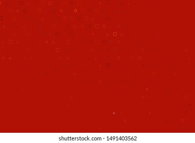 Light Orange vector layout with circle spots, cubes. Colorful gradient with circles, rectangles on abstract backdrop. Template for your brand book.