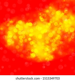 Light Orange vector layout with circle shapes. Abstract colorful disks on simple gradient background. Pattern for wallpapers, curtains.