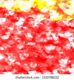 Light Orange vector layout with circle shapes. Glitter abstract illustration with colorful drops. Pattern for wallpapers, curtains.