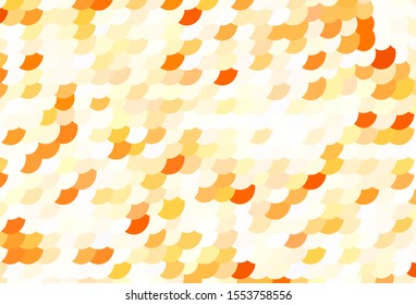 Light Orange vector layout with circle shapes. Abstract illustration with colored bubbles in nature style. Pattern for futuristic ad, booklets.